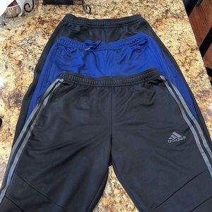 3 pairs Men’s Tiro Adidas Medium Climacool workout gym track pants joggers
